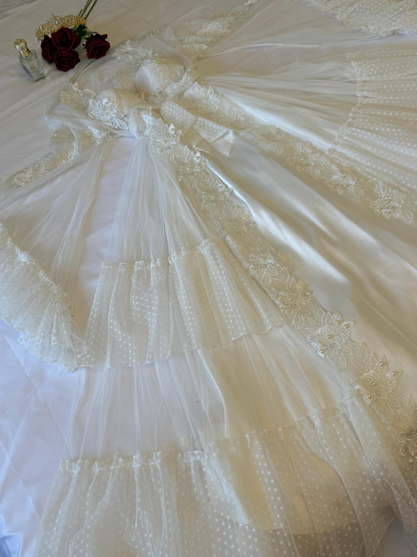 Collezione Esclusiva 2025 – Pigiama in Tulle Ricamato | Eleganza e Raffinatezza in Edizione Limitata