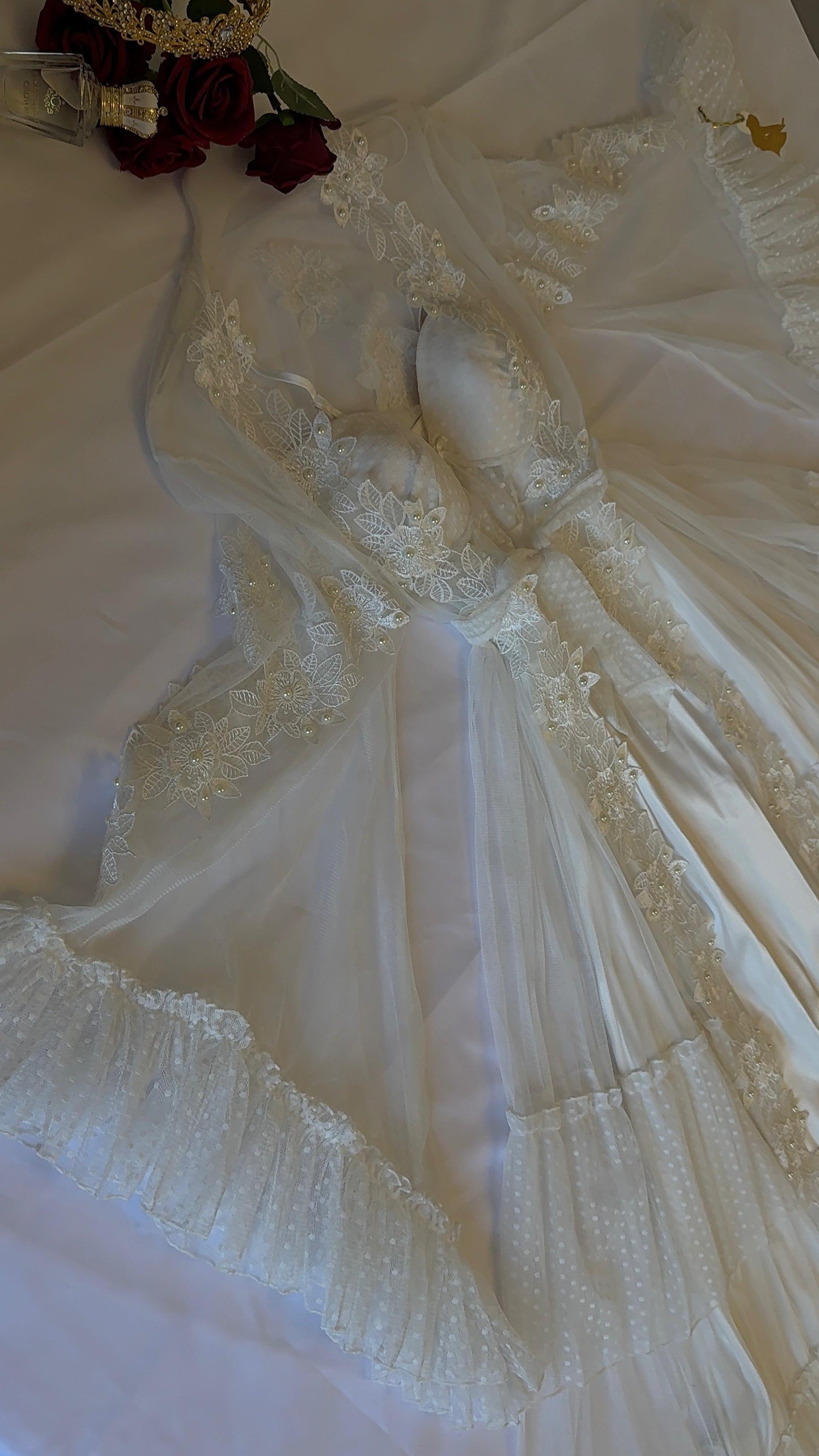 Collezione Esclusiva 2025 – Pigiama in Tulle Ricamato | Eleganza e Raffinatezza in Edizione Limitata
